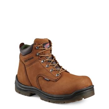 Red Wing King Toe® 6-inch Insulated Waterproof Soft Toe Mens Work Boots Brown - Style 432